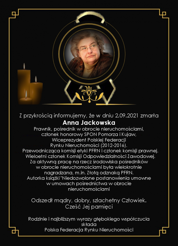 Anna Jackowska [ R. I. P. ]
